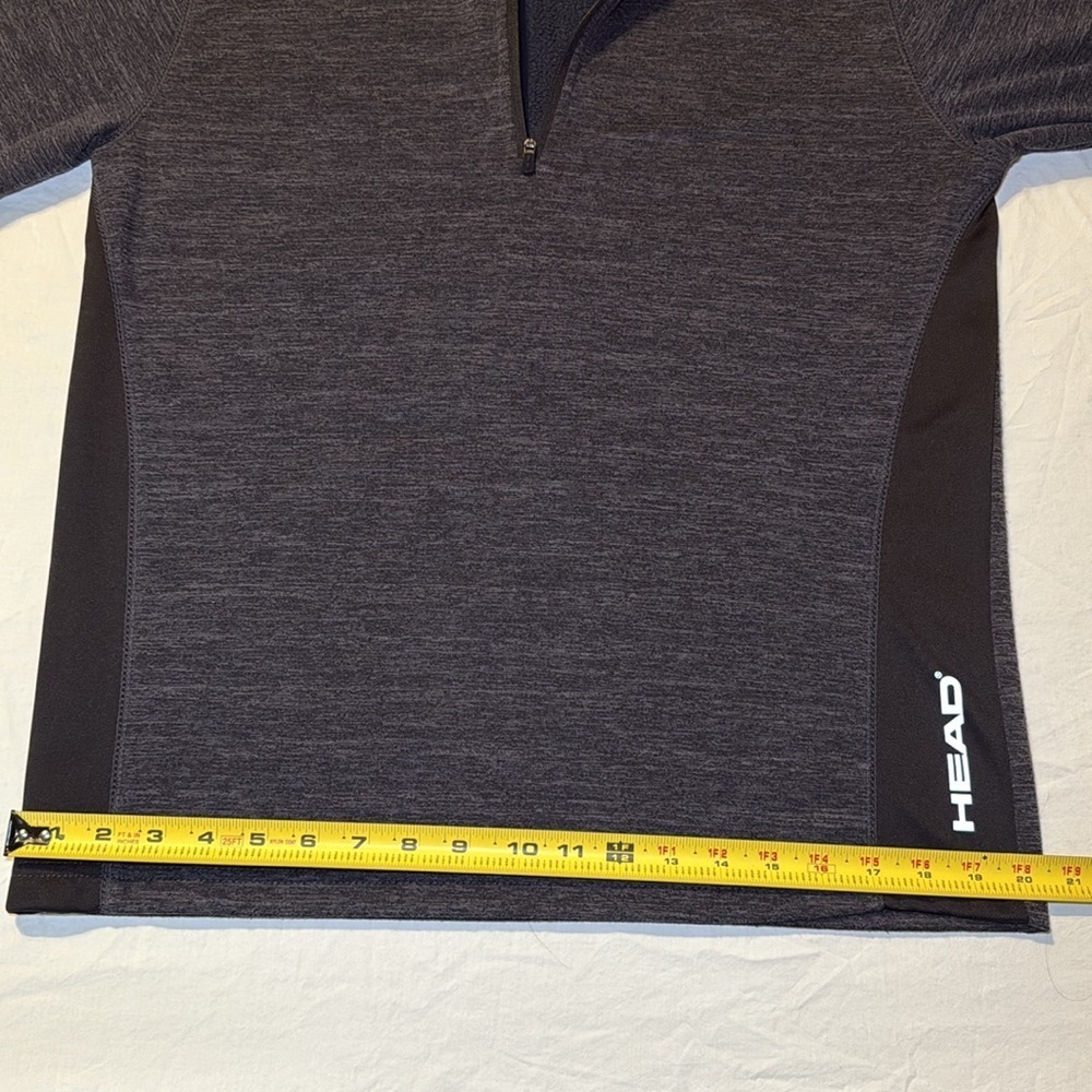 HEAD Men's Quarter Zip Performance Pullover Jacket Black Heather Size Small NWOT - Picture 5 of 10